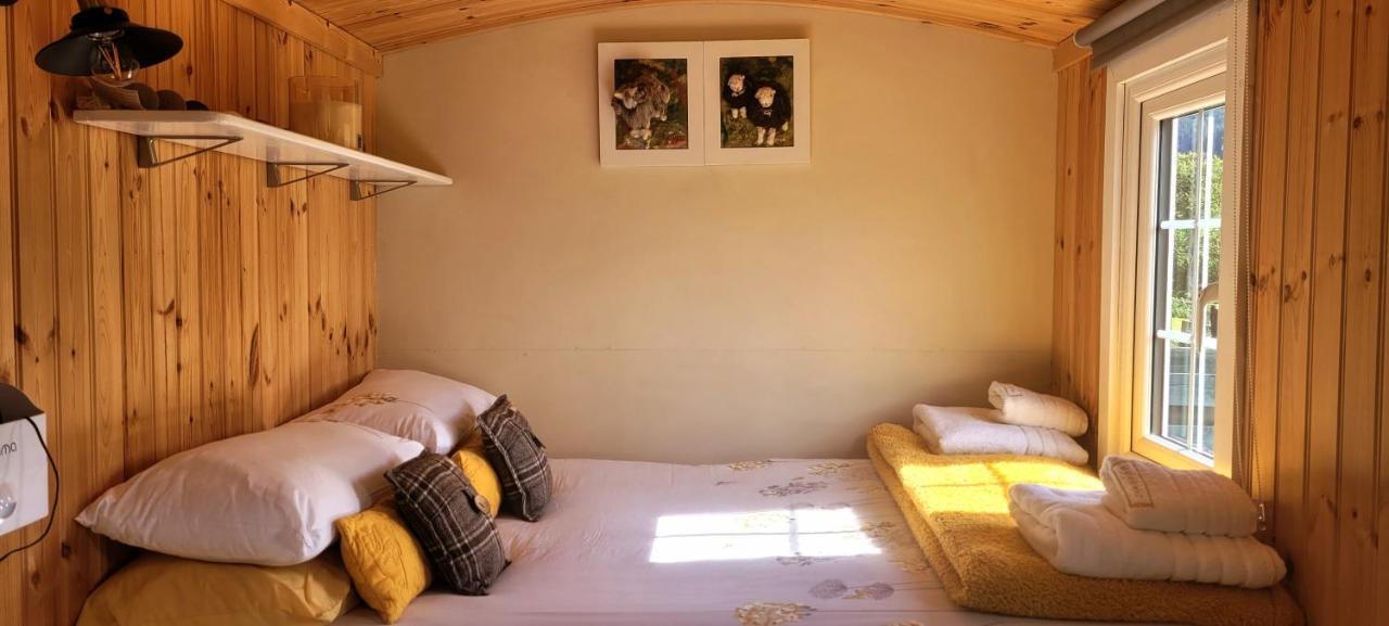 Small Cozy Shepherd Hut 20 By 7 Feet With Boxed In High Double Bed Balmacara Exteriér fotografie